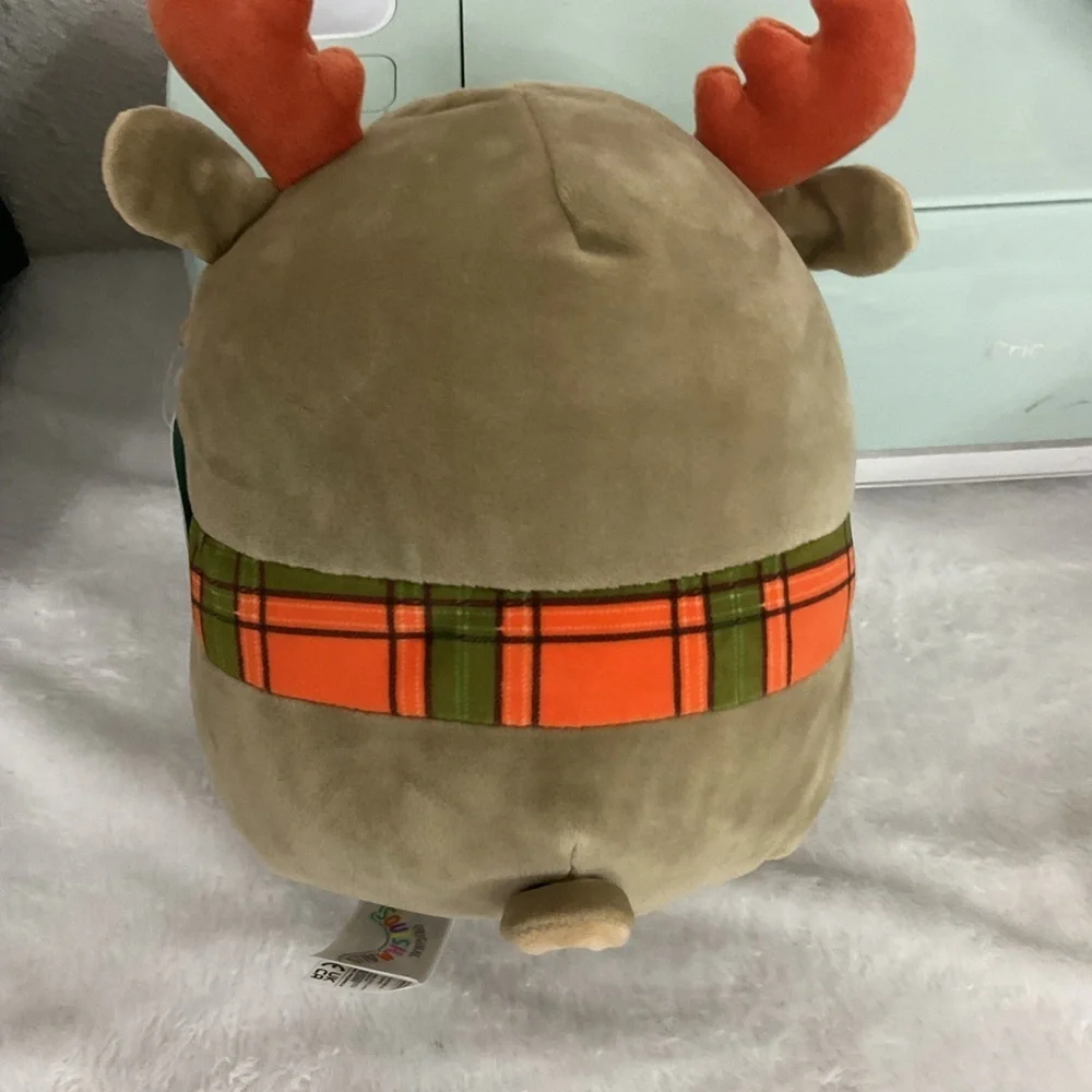 Squishmallows Patterson The Moose #7 Plush, Fall Harvest Squad 2022 Scarf Moose